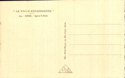 CPA the Reappearing City Rheims Church St Remi