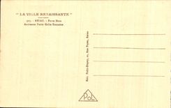 CPA the Reappearing City Rheims carries Mars Old Gate Galio Romaine