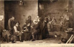 CPA Teniers Interieur de Cabaret Musee du Louvre Paris 