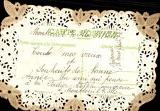 La fantasia de CPA florece brodee de la Feliz Ano Nuevo