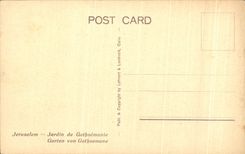 CPA Jerusalem Garden De Gethsemane
