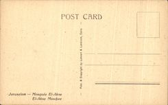 CPA Jerusalem The mosque El Aksa