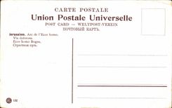 CPA Jerusalem arc Of Ecce Homo