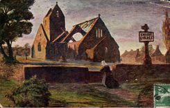 CPA Petires Eglises Les ruines 