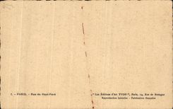 CPA Paris Rue Top Paves Goats