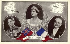 CPA London Paris Harmony April 28th 1938