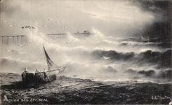 CPA Rough Sea Off Deal Bateau Marine 