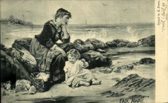 Mujer lejana y nino de CPA