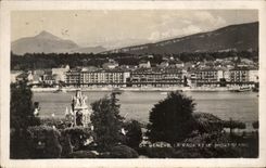 CPA Geneva Roads And Mont Blanc