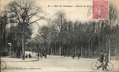 CPA Wood De Vincennes Entrance Of Wood Bicycle