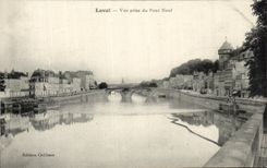 CPA Laval visto del nuevo puente