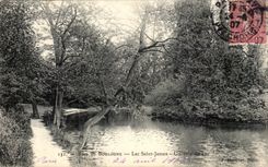 CPA Wood of Boulogne lake Saint James a Corner of the lake
