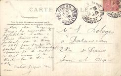 CPA Paris Panorama taken of the Church Saint Gervais Eiffel Tower