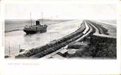 CPA Port Said Entree Du Canal Egypte Bateau