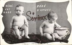 CPA Bebe Is Wise Baby Has fun