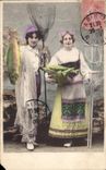 CPA Fantaisie Femme Peche Poissons 