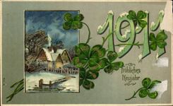 CPA Fantasy New year 1911 Clover