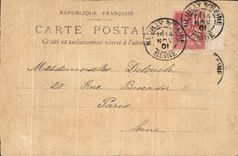 CPA Fantaisie Femme Fleur de pecher 