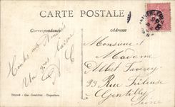 CPA Fantaisie Femme Le billet de logement Militaria 
