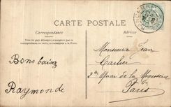 CPA Fantasy Children the small pink hood