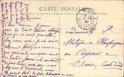 CPA Fantaisie Femme et chien 