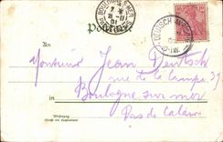 CPA Fantaisie Femme Gruss aus 