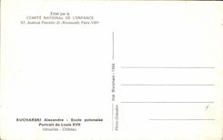 CPSM Kucharski Alexandre Polish Ecole Portrait of Louis XVII Versailles