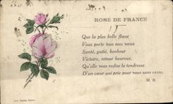 La fantasia de CPA florece a Rose de Francia