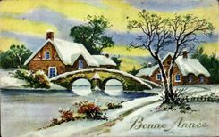 CPA Fantaisie Bonne annee