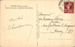 CPA Tours Entree du Musee et cathedrale Saint Gatien