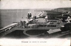 CPA Dieppe el casino y la playa