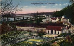 CPA Fountain the Port Panoramic View