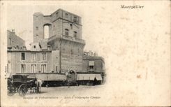 CPA Montpellier Donjon de l'observatoire Ancien telegraphe chappe 