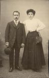 CARTE PHOTO Folklore Couple Femme