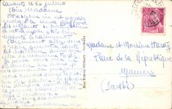 CPA Pyrenes Road of Cauterets has Pierrefitte Gave and Peguere