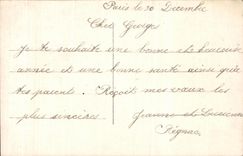 CPA Bonne Annee Enfant Luge