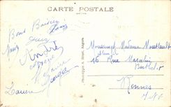 CPA Laval el castillo y el puente viejo