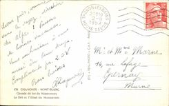 CPA Chamonix Mont Blanc Railroad of Montenvers thickly and the Hotel of Montenvers