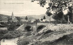 CPA Bridge De Lay Saint Christophe