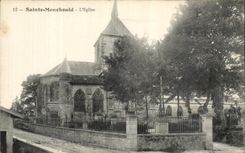 CPA Sainte Menchould the church