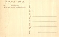 CPA Nimes Garden of the Fountain Les Bains Roman