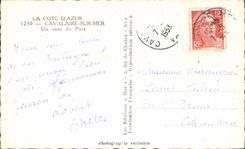 CPA the Dimension Of Cavalaire Azure On Sea a Corner of the Port Boat