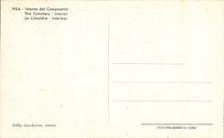 CPA pego a Interno del Camposanto