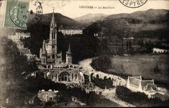 CPA Lourdes the Basilica