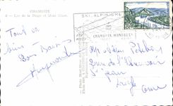 CPA Chamonix Lake of the Beach and White Moht