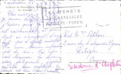 CPA Route of Pierrefitte has Cauterets the Snail