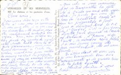 CPA Versailles And Its Wonders the water Castle and Floors