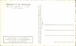CPA Versailles Et Ses Merveilles Vue Generale sur le Parc et le Chateau