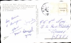 CPA Puy the rock Crow and Nd of France and the cathedral