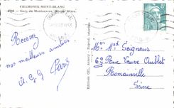 CPA Chamonix Mont Blanc Parks of Montenvers Mer of Ice Train